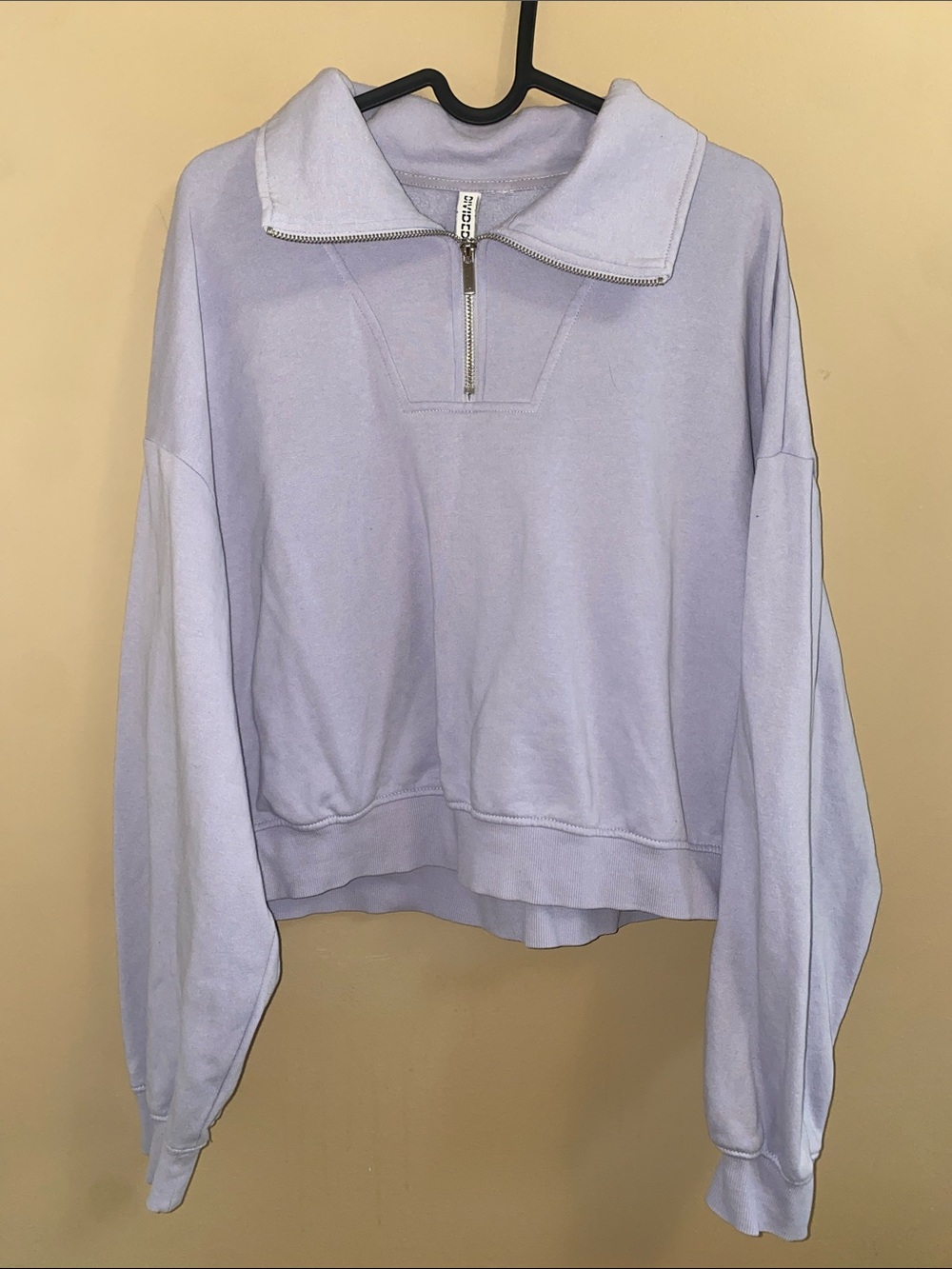 H&M Light Purple Quarter-Zip Sweater
